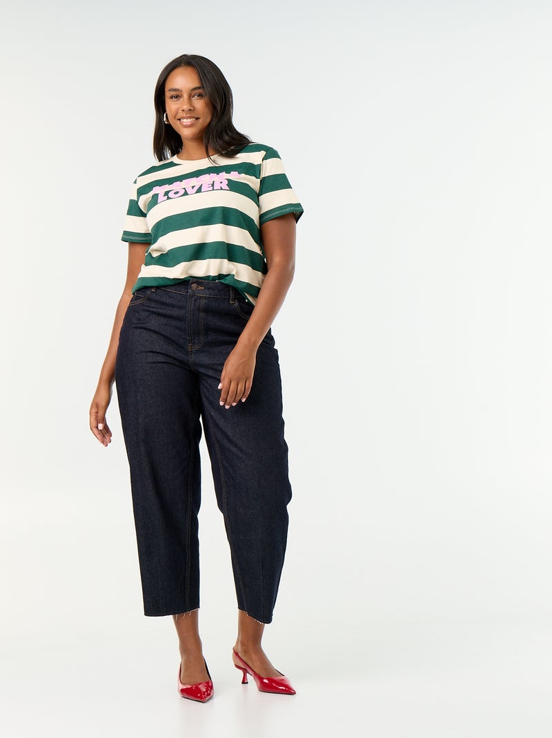 Short-sleeved T-shirt with print White - Kiabi