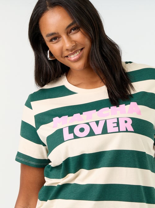 Short-sleeved T-shirt with print - Kiabi Short-sleeved T-shirt with print - Kiabi