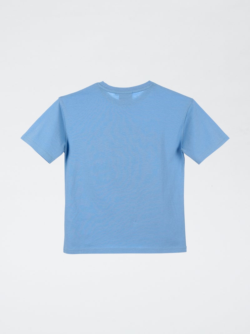 Short-sleeved 'The Rolling Stone' T-shirt Blue - Kiabi