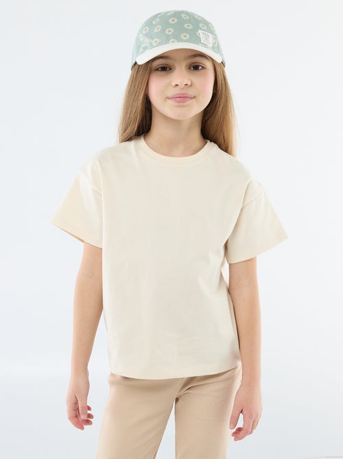 Short-sleeved Tough Cotton T-shirt - Kiabi