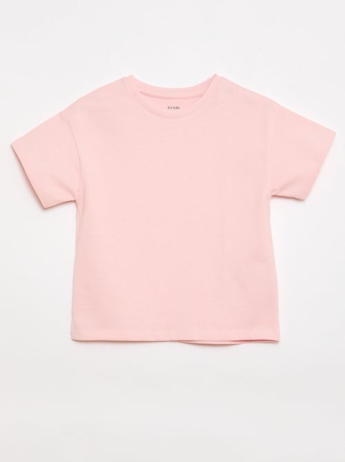 Short-sleeved Tough Cotton T-shirt - Kiabi