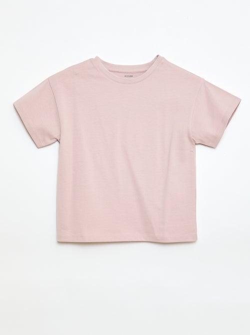 Short-sleeved Tough Cotton T-shirt - Kiabi