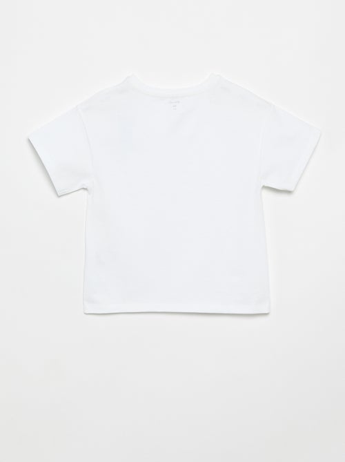 Short-sleeved Tough Cotton T-shirt - Kiabi Short-sleeved Tough Cotton T-shirt - Kiabi