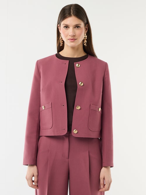 Short Solid Occasion Jacket - Kiabi Short Solid Occasion Jacket - Kiabi