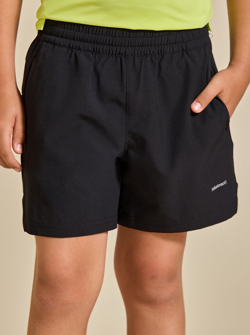 Short sportivo con tasca posteriore con zip - (ekstract) Nero - Kiabi