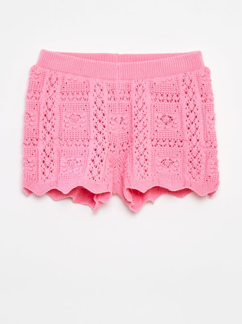 Short uni en crochet - Kiabi