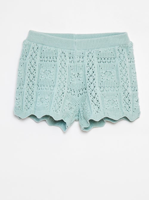 Short uni en crochet - Kiabi