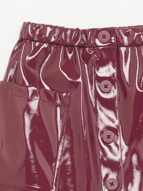 Short vinyl skirt with large pockets - Kiabi