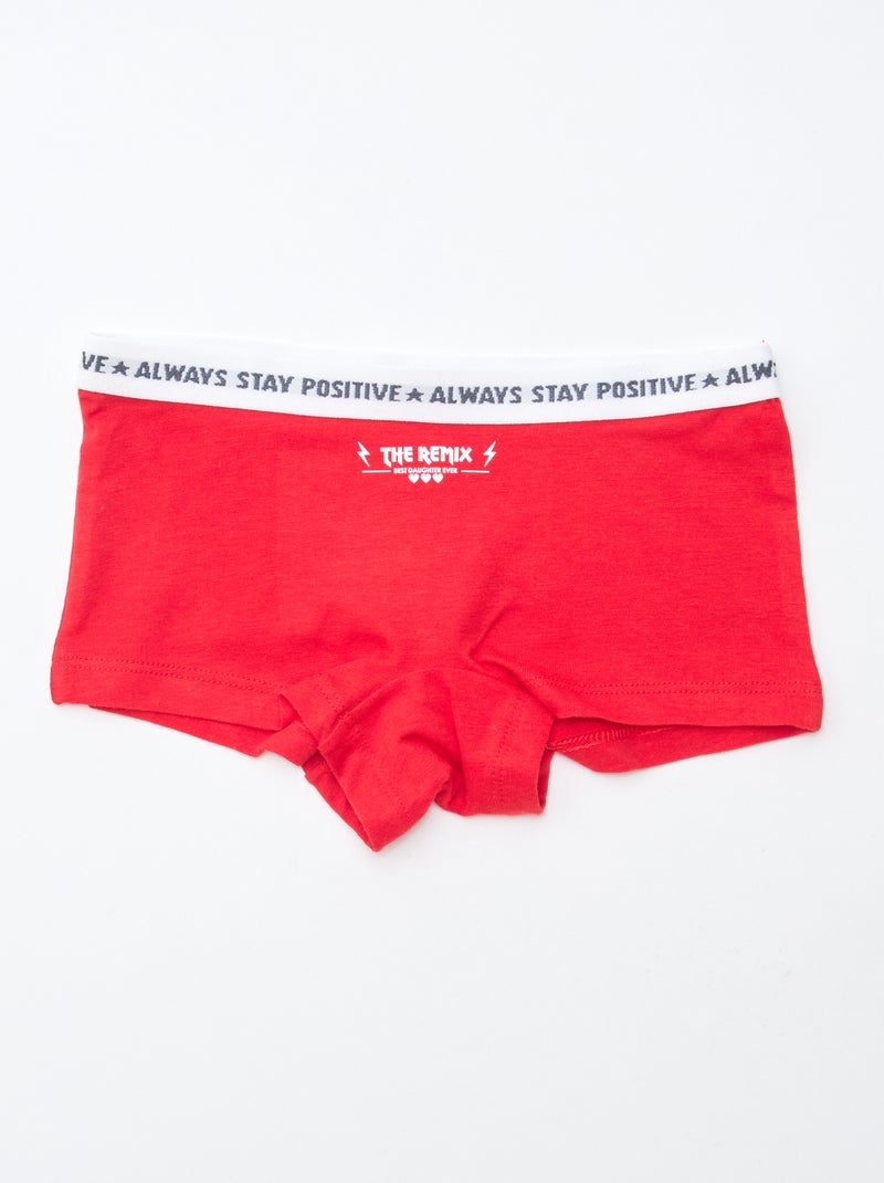 Shorties en jersey - Lot de 3 Bleu/rouge - Kiabi