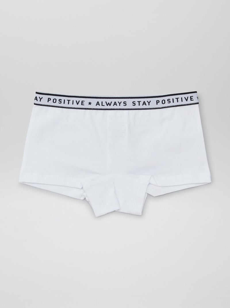 Shorties en jersey - Lot de 3 Noir/blanc/gris - Kiabi