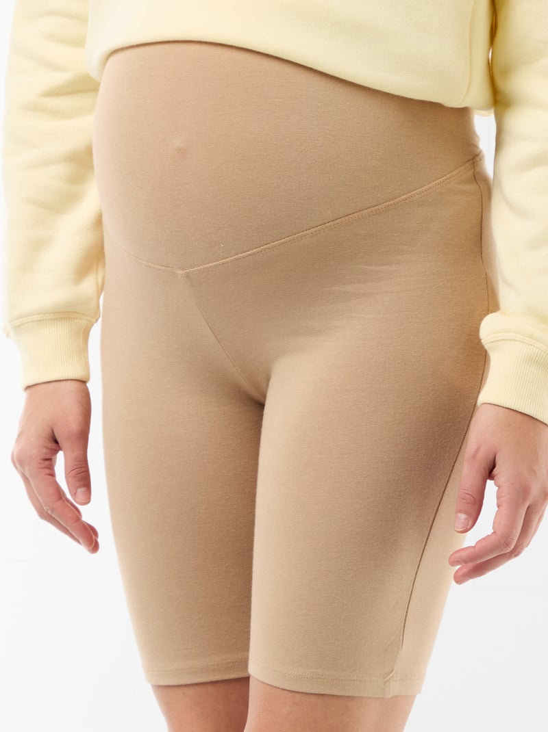 Shorts ciclisti premaman Beige - Kiabi