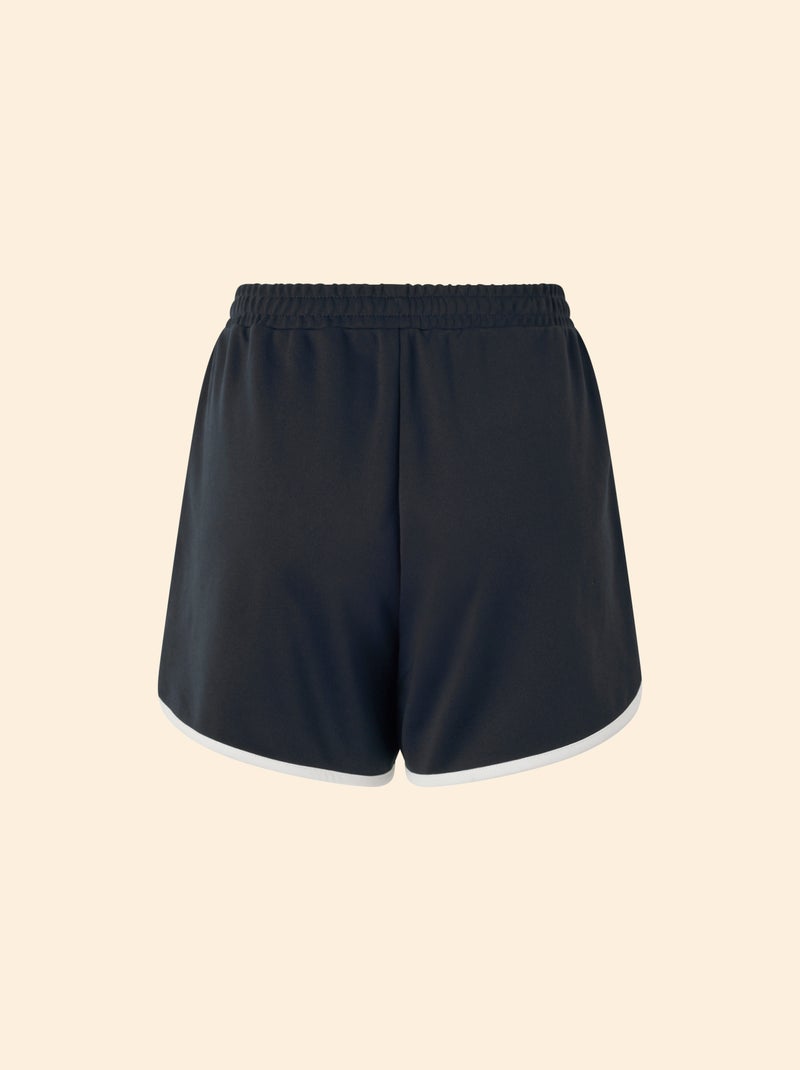 Shorts mit Kontrastbündchen Blau - Kiabi