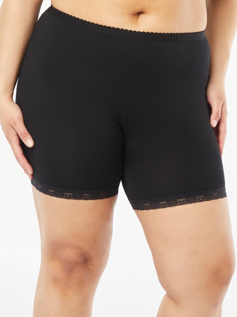 Shorty anti-frottements forme cycliste Noir - Kiabi