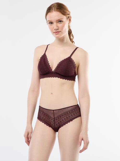 Shorty en dentelle - Kiabi