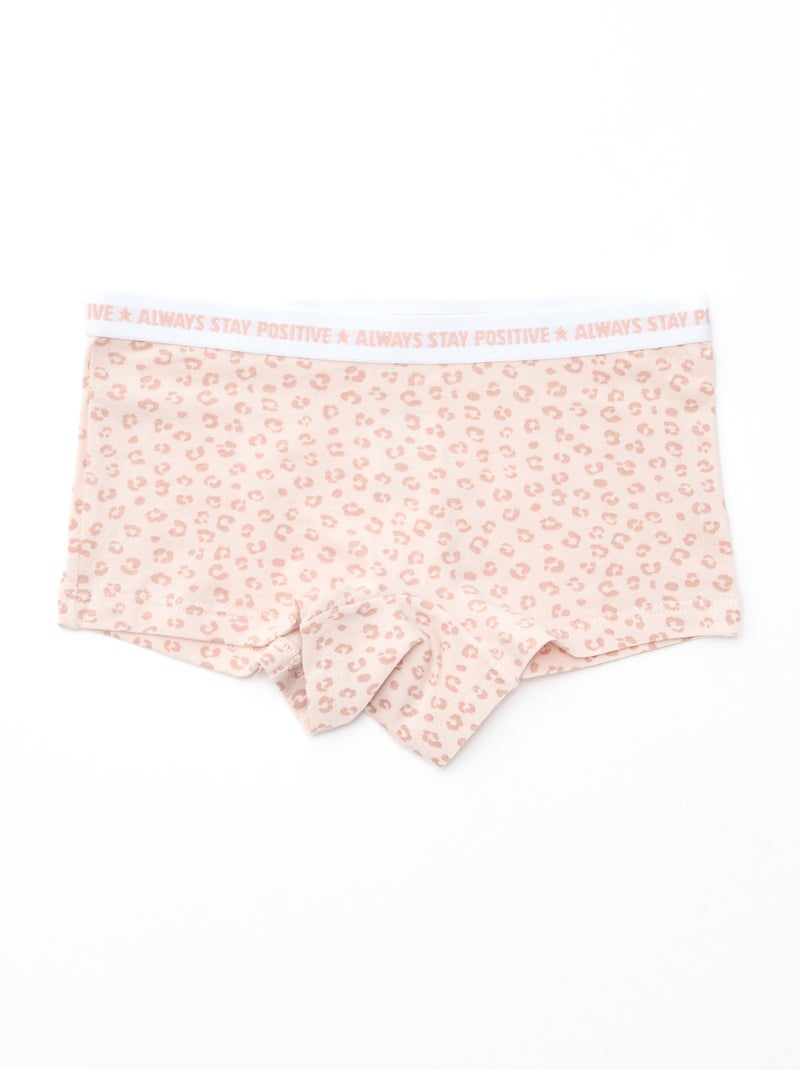 Shorty in jersey - Confezione da 3 Rosa - Kiabi
