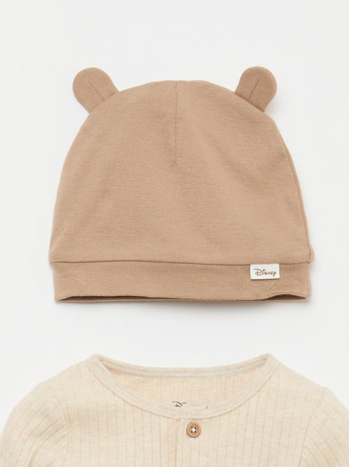 "Simba" 3-piece set: trousers + bodysuit + hat - Kiabi