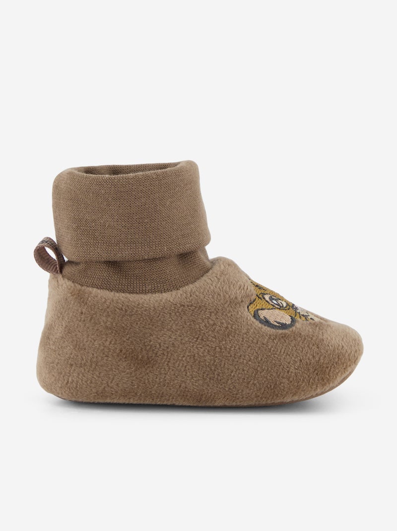 "Simba" High-Top Slippers Brown - Kiabi