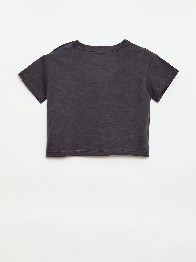 "Simba" T-shirt and Shorts Set - 2 Pieces Black - Kiabi