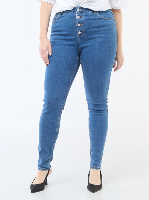 Skinny-Hose mit sehr hohem Bund - L28 - Kiabi Skinny-Hose mit sehr hohem Bund - L28 - Kiabi