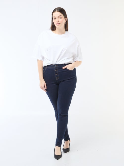 Skinny-Hose mit sehr hohem Bund - L28 - Kiabi Skinny-Hose mit sehr hohem Bund - L28 - Kiabi