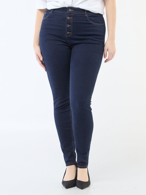 Skinny-Hose mit sehr hohem Bund - L28 - Kiabi Skinny-Hose mit sehr hohem Bund - L28 - Kiabi