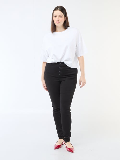 Skinny-Hose mit sehr hohem Bund - L34 - Kiabi