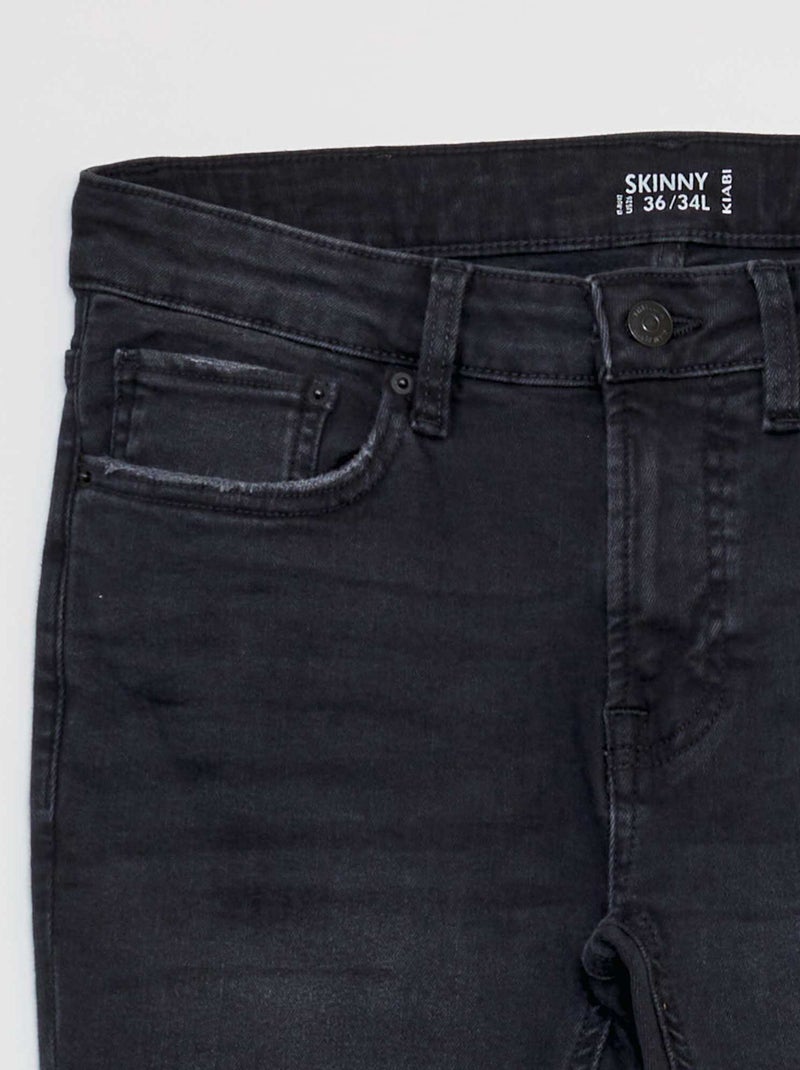 Skinny Jeans - L34 Verwaschenes Schwarz - Kiabi