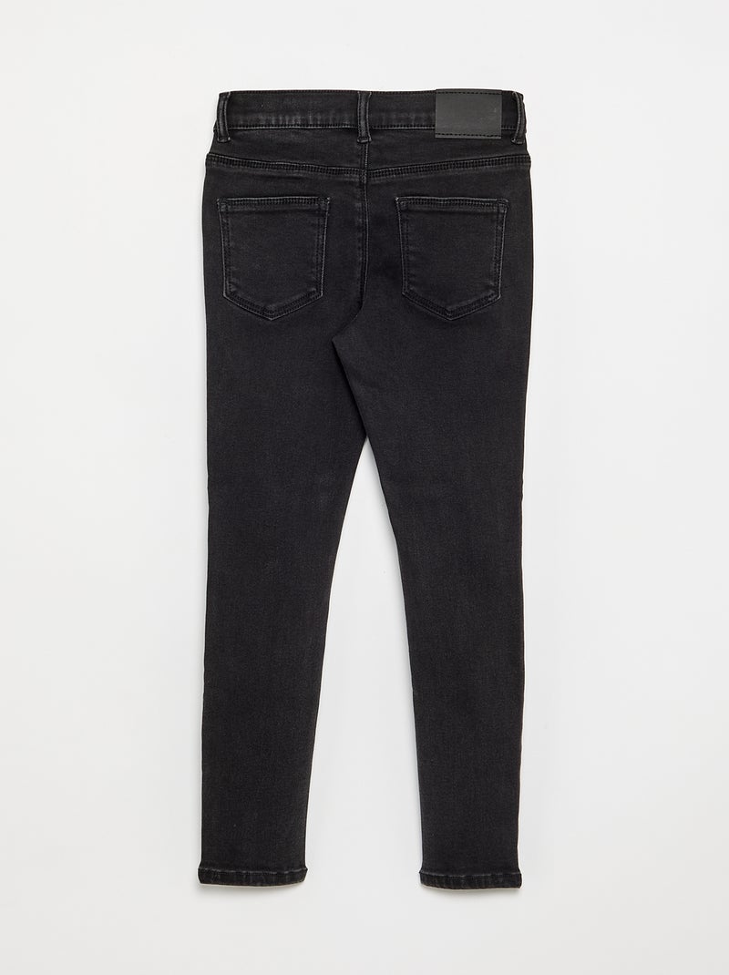 Skinny Jeans mit 5 Taschen Schwarz - Kiabi