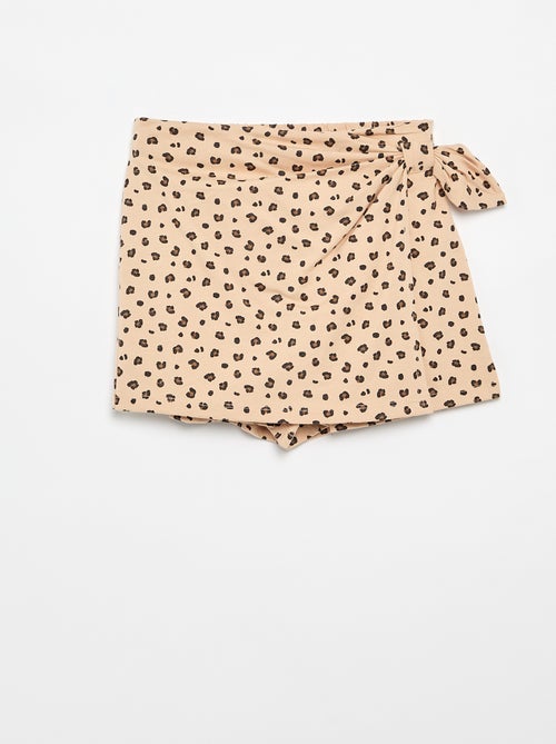 Skirt with decorative bow - Kiabi