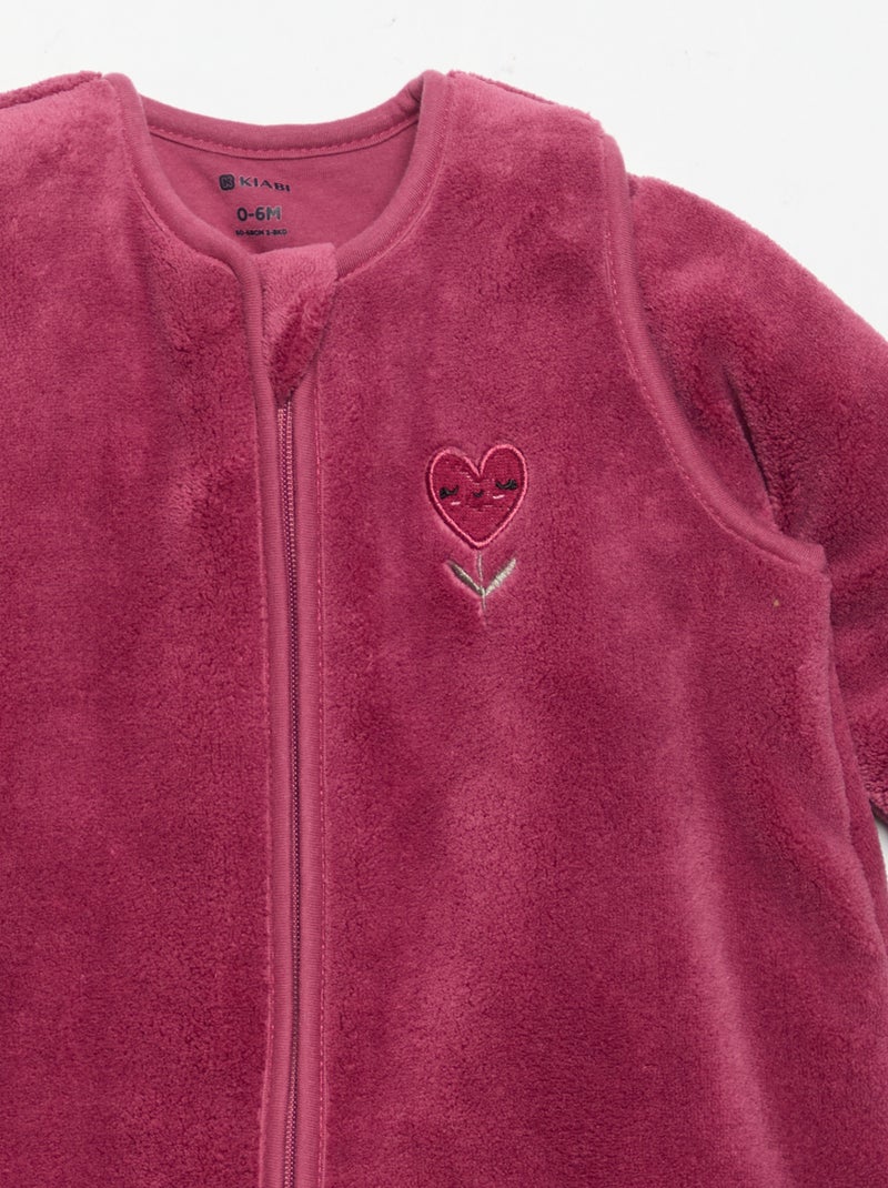 Sleeping bag with removable sleeves Pink - Kiabi