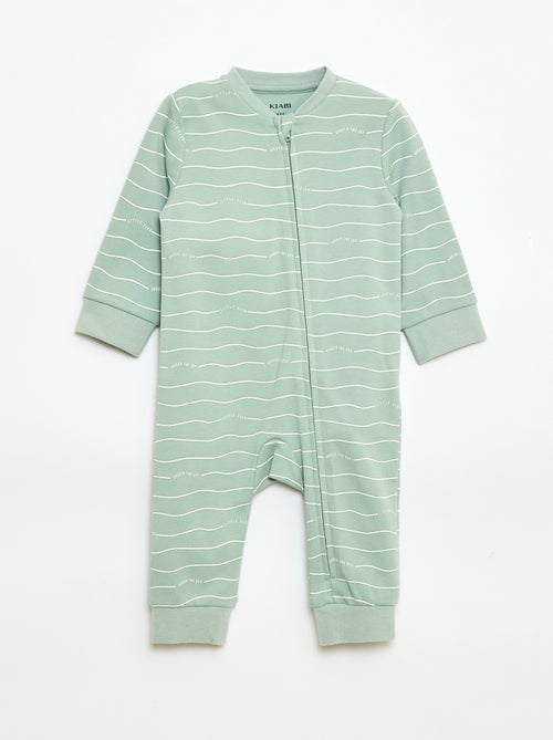 Sleepsuit + Quilted Vest Set - Kiabi