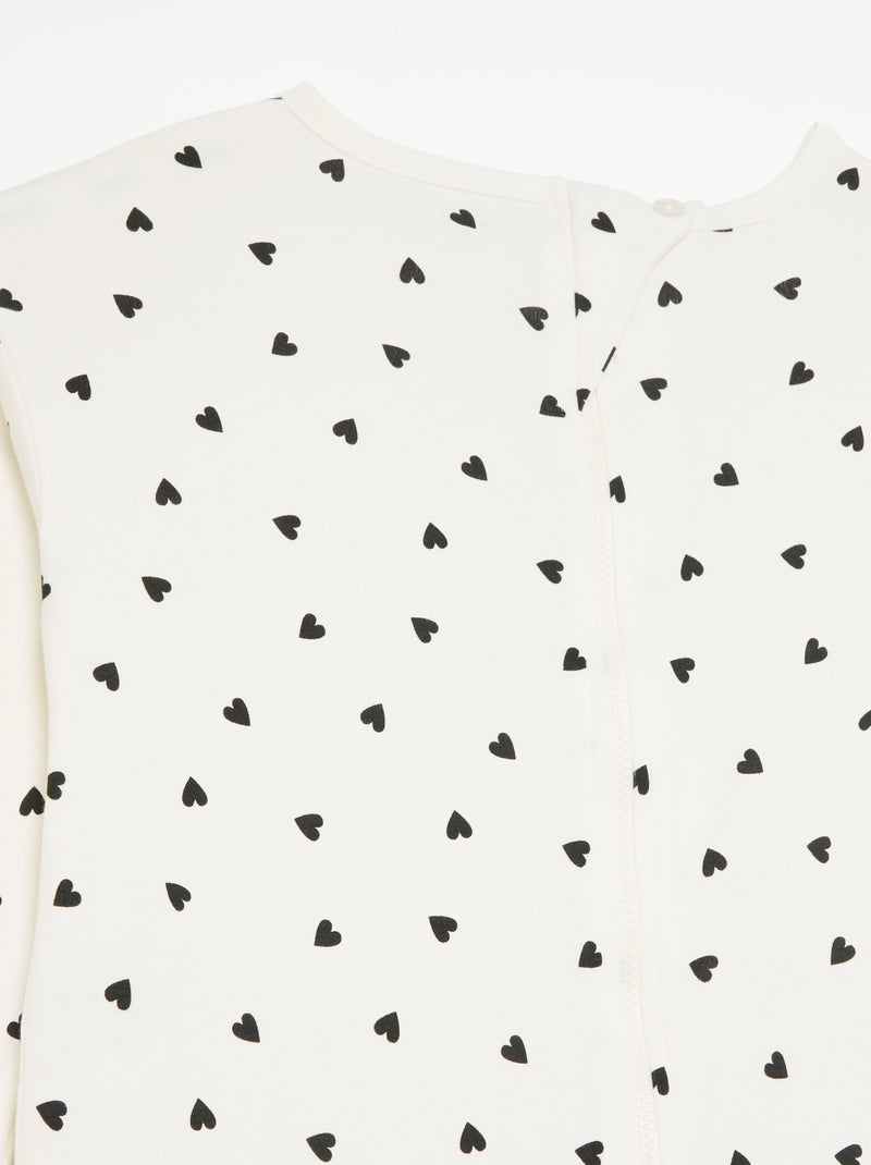Sleepsuit with Zipped Opening - Easy Dressing White - Kiabi