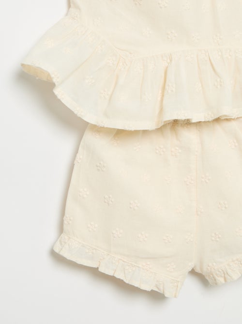 Sleeveless Blouse and Shorts Set - Kiabi Sleeveless Blouse and Shorts Set - Kiabi