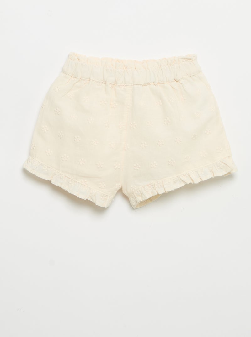 Sleeveless Blouse and Shorts Set Ecru - Kiabi
