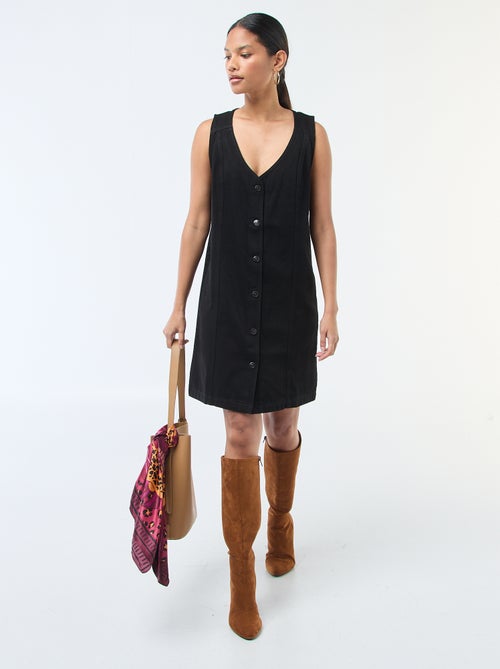 Sleeveless Denim Dress in Cotton - Kiabi
