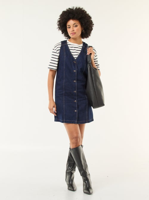 Sleeveless Denim Dress in Cotton - Kiabi