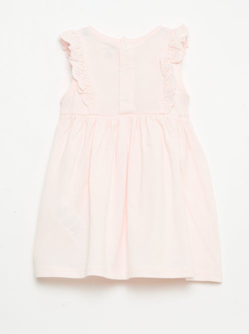 Sleeveless 'Disney' Solid Dress with Ruffle Yoke - Kiabi