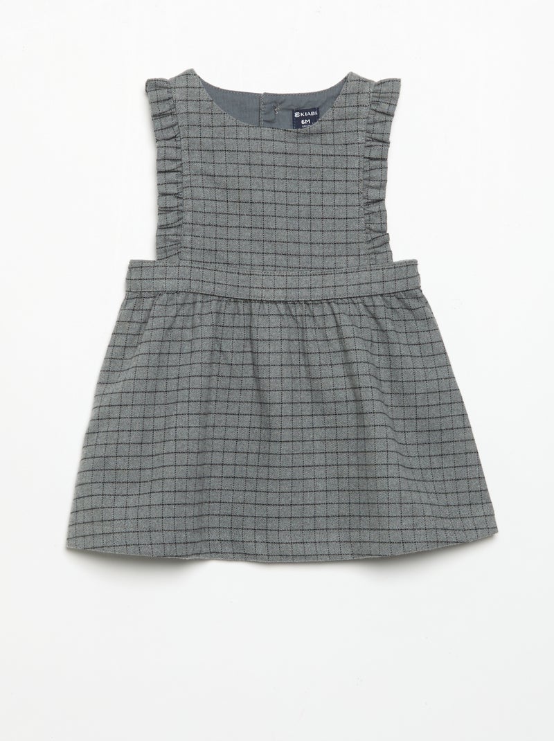Sleeveless Dress and Tights Set Grey - Kiabi