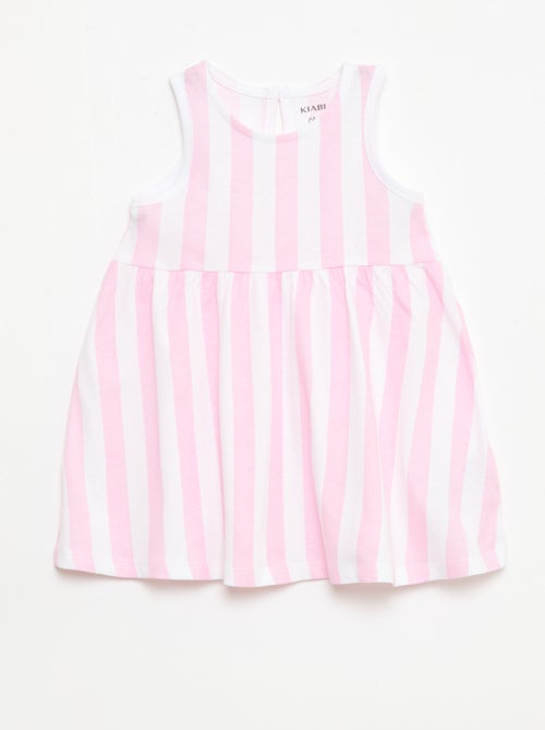 Sleeveless dress with message - Kiabi