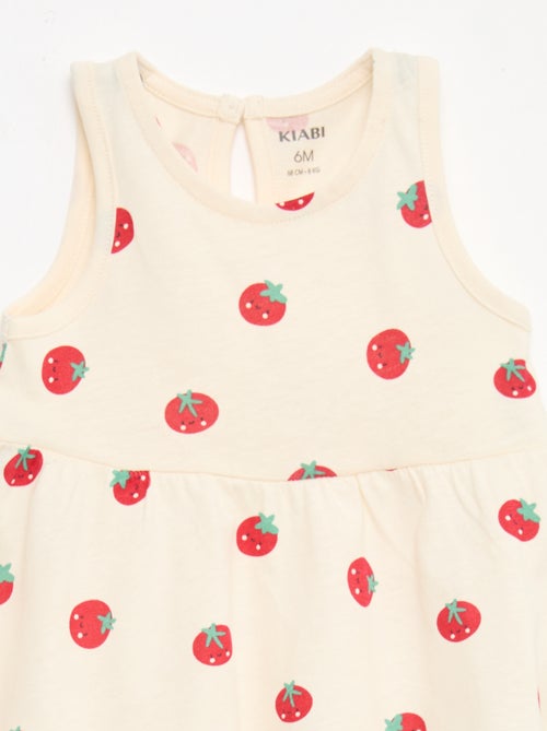 Sleeveless dress with message - Kiabi
