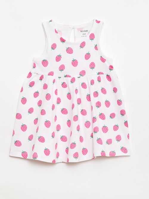 Sleeveless dress with message - Kiabi