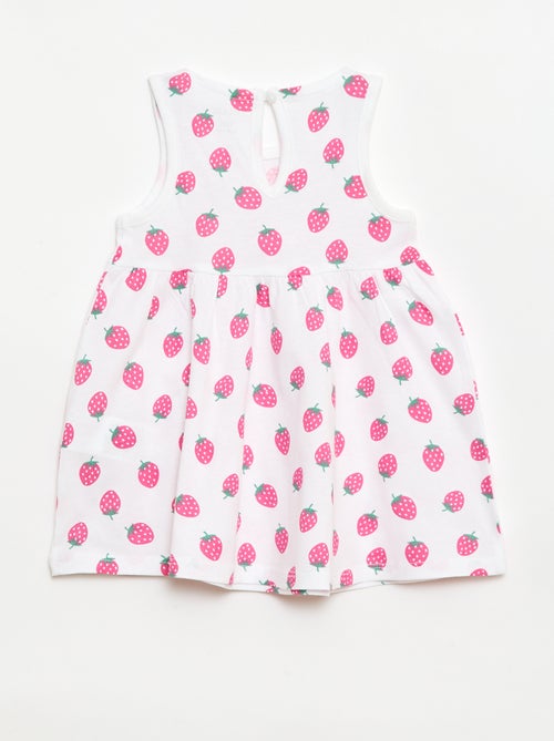 Sleeveless dress with message - Kiabi