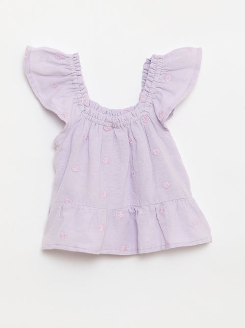 Sleeveless Embroidered Blouse - Kiabi