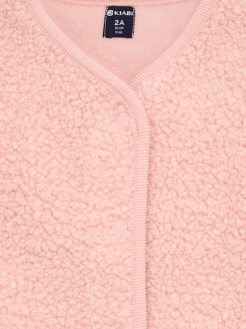 Sleeveless Faux Shearling Vest - Kiabi