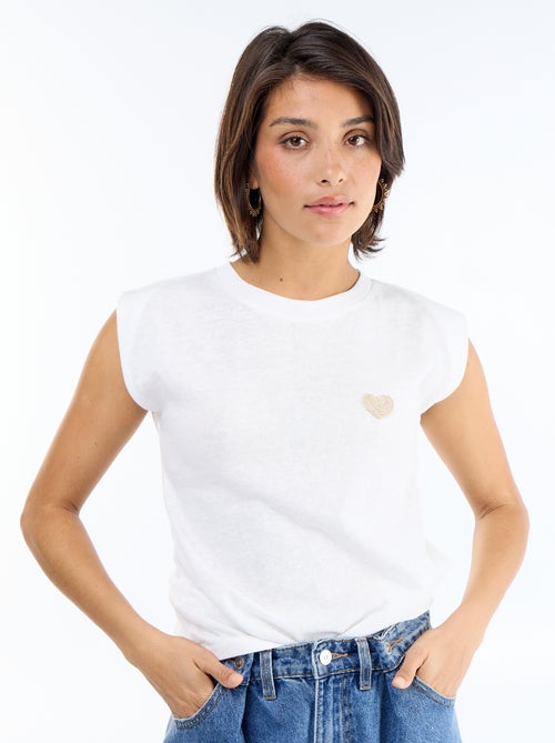 Sleeveless Jersey T-shirt - Kiabi