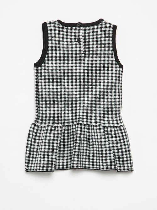 Sleeveless knitted dress with bows - Kiabi