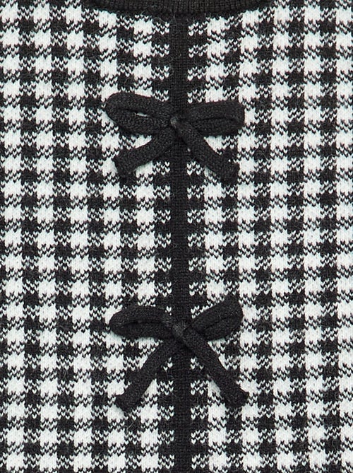Sleeveless knitted dress with bows - Kiabi