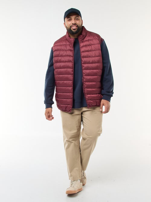 Sleeveless Lightweight Padded Jacket with Stand-Up Collar - Kiabi