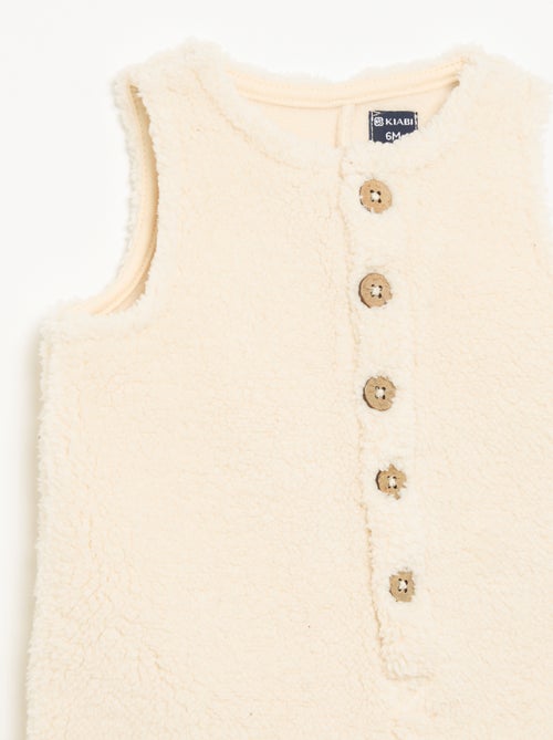Sleeveless Long Sherpa-Effect Romper - Kiabi