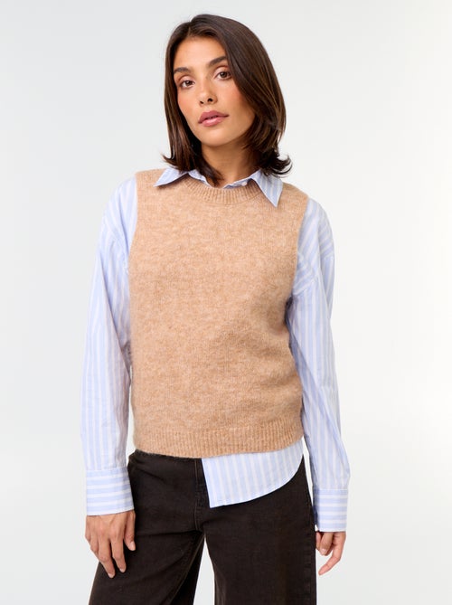 Sleeveless Mohair Jumper - Kiabi